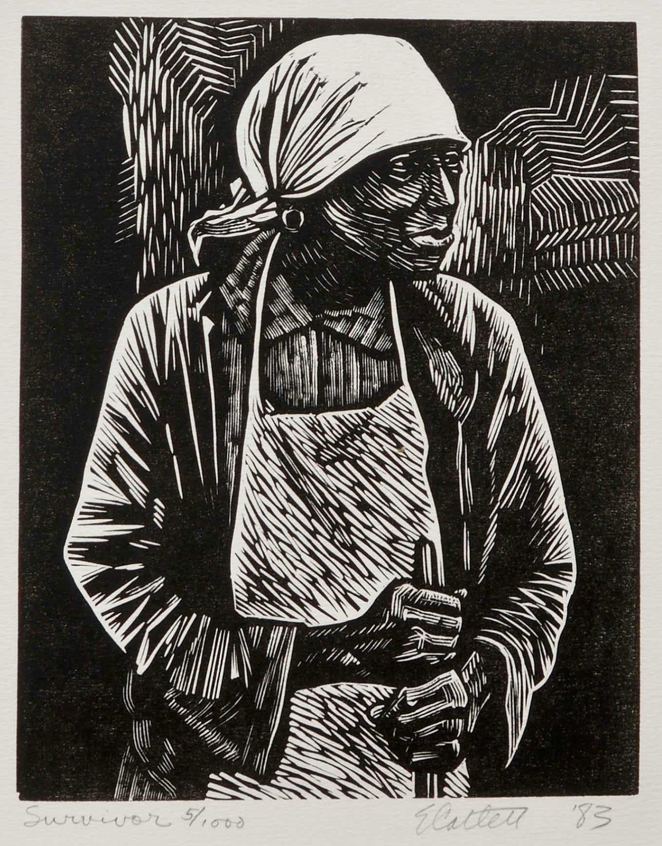Elizabeth Catlett — Survivor (Signed & Numbered), ed. 1000