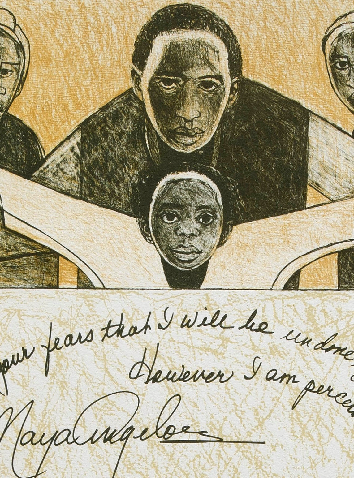 Samella Lewis — Together We Stand — Archive Lithograph (1997)