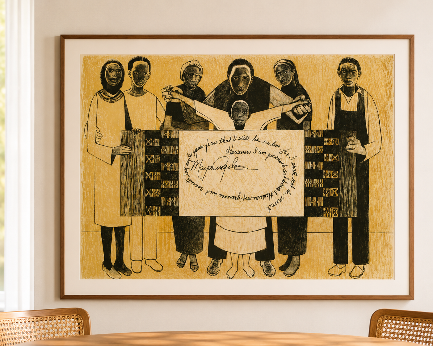 Samella Lewis — Together We Stand — Archive Lithograph (1997)